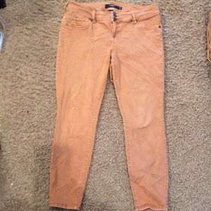 Torrid burnt orange jeans